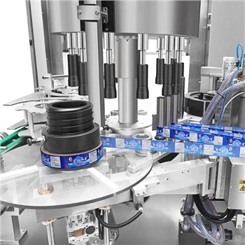 Características da máquina de rotulagem adesiva rotativa de fusão a quente