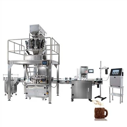 Linha de produção de enchimento automático de partículas