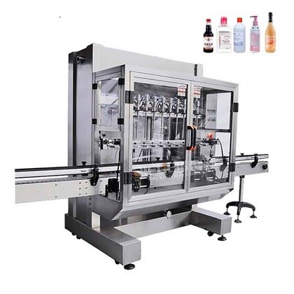 Máquina automática de enchimento de líquido por gravidade para vinho, desinfetante de água e cosméticos com tampa